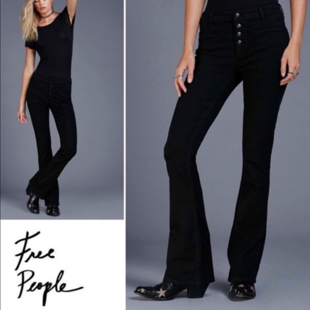 Free People High Waisted Flare Jeans